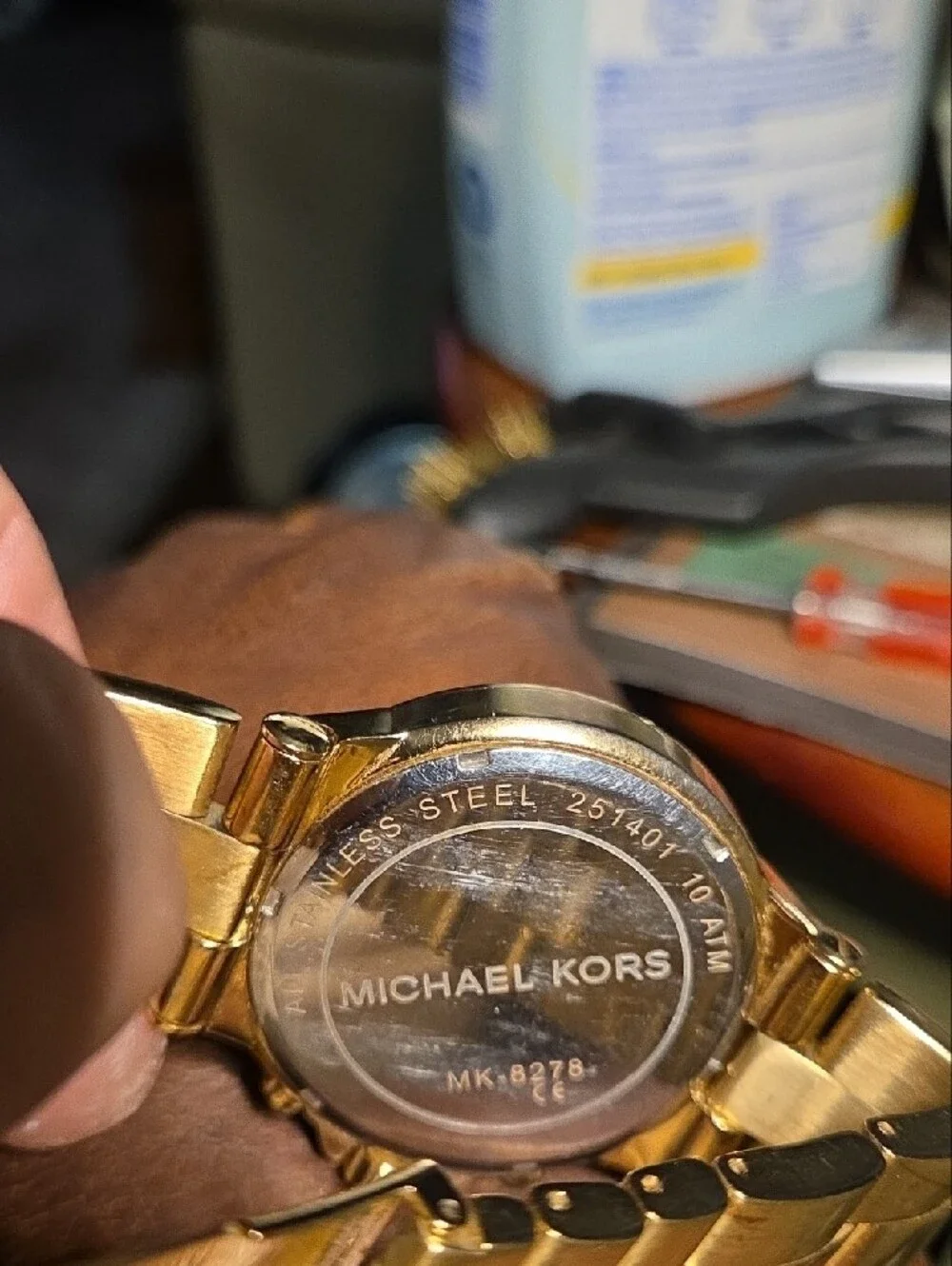Michael Kors Men's Gold Stainless Steel Chronograph Watch